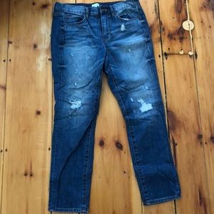 Jcrew relaxed distressed denim